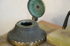 Tintero Marmol Ciervo Bronce en internet