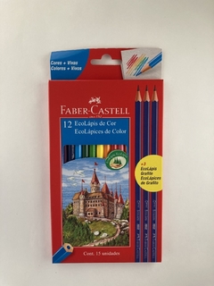 Lápiz color Ecolápiz x12 unidades + 3 de grafito, Faber Castell