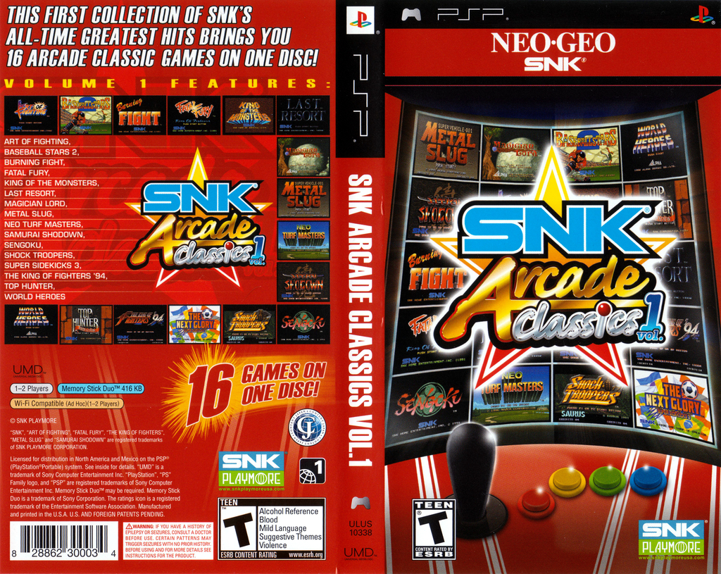 SNK BEST COLLECTION SNK アーケードクラシックス Vol.1 PSP