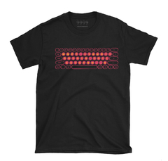 Camiseta negra ▸ Teclado no villano
