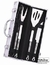 SET DE ASADO X 4 PIEZAS CAJA ALUMINIO 35X15X11CM - comprar online