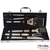 SET DE ASADO x 5 PIEZAS CAJA DE ALUMINIO 47X17X8CM