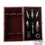 SET VINOS CAJA MADERA PARA 2 BOTELLAS CON  7 ACCESORIOS CON  TERMINACION DE MADERA - comprar online