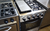 Cocina industrial 4 Hornallas 57CM puerta visor doble templado horno pizzero 3 moldes