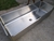 Bacha 90x50x40CM acero inoxidable redondeada sanitaria curva AISI 430
