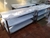 Mesada acero inoxidable lisa con zócalo sanitario 2 estantes inferiores 1.75 metros - FABRICA INOXIDABLE