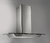 Campana TST Tamel 60 centímetros acero inoxidable luz led cristal recto moderna - comprar online
