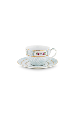 TAZA DE TE BLANCA BLUSHING BIRDS - comprar online