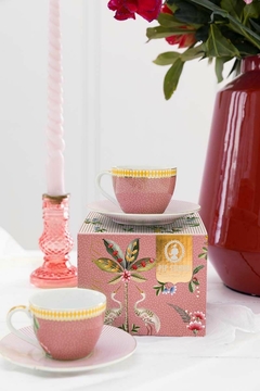 SET 2 TAZA CAFE LA MAJORELLE ROSA