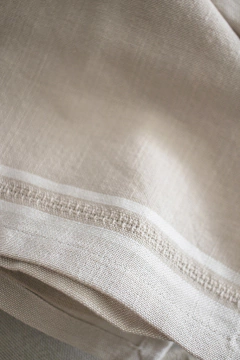 SERVILLETA LISO BEIGE Y CRUDO 50X50 - comprar online