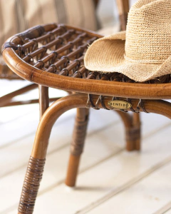 BANQUETA DE RATTAN MARRON - comprar online