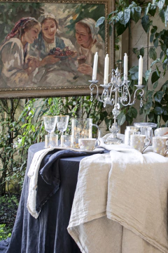 MANTEL LINO BEIGE - comprar online