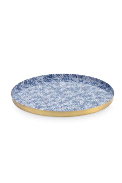 BANDEJA METAL AZUL