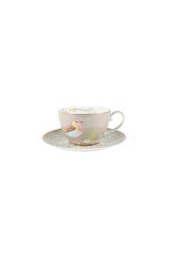 TAZA Y PLATO TE KHAKI
