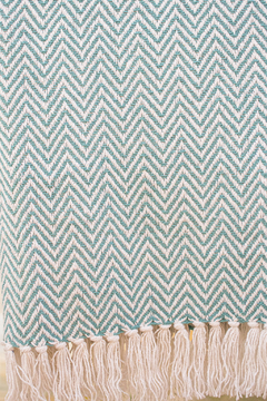 THROW ZIGZAG ALGODÓN VARIOS COLORES - tienda online
