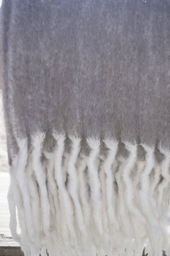 THROW BLEND LANA Y MOHAIR TOPO - comprar online