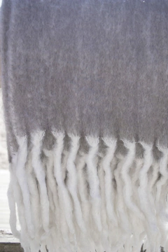 THROW BLEND LANA Y MOHAIR TOPO - comprar online