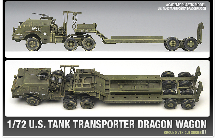 Kit Academy - U.S. Tank Transporter Dragon Wagon - 1:72 - 13409