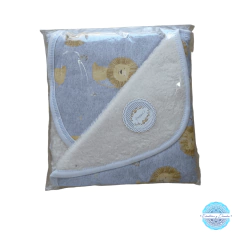 Imagen de Manta recibidora de corderito reversible Algodón