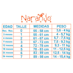 Imagen de Enterito dormilón/Romper de piel básico Naranjo 6-24 m