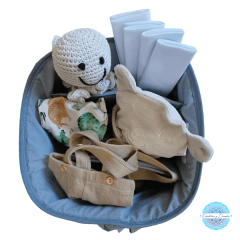 Canasta pañalera / Organizador en tela - comprar online