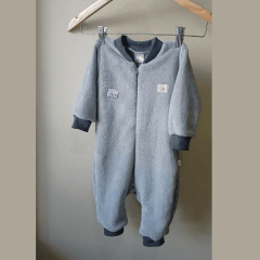 Enterito dormilón/Romper de piel básico Naranjo 6-24 m - eydebebes