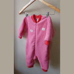 Enterito dormilón/Romper de piel básico Naranjo 6-24 m