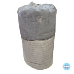 Juego de acolchado y chichonera cuna /Tussor de lino - comprar online
