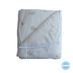 Manta recibidora de corderito reversible Algodón