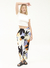 Pantalón Lino Estampado Con Tajo 022-2 - tienda online