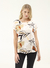 Blusa Lino Estampado Mangas Dobladas 039-4