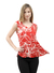 Musculosa Lino Estampado Fruncido Hombros 20-9-1