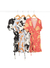 Vestido Cruzado Lino Estampado Con Lazo 22-30-1 - comprar online