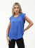 Blusa Lino Liso Con Volados 22-50