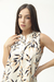 Blusa Poplin Estampado Cuello Mao 23-25 - NewLiza