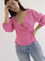 Blusa Cruzada Superpuesta Cey Lino 24-38-1