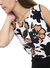 Blusa Poplin Estampado Detalle Escote 23-40 - tienda online