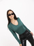 Remera Manga Larga Modal Soft Escote V 24-29