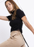 Media Polera Modal Con Fruncido 22-73 - tienda online