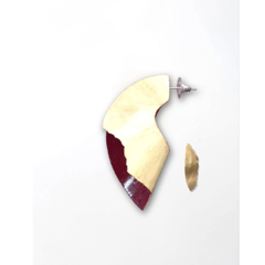 Oval subtraction single earring | Collab Också x Le Tolentino - buy online