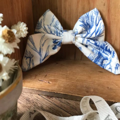 Moño Toile azul
