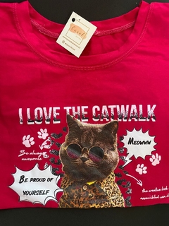 T-shirt I Love Cat - comprar online