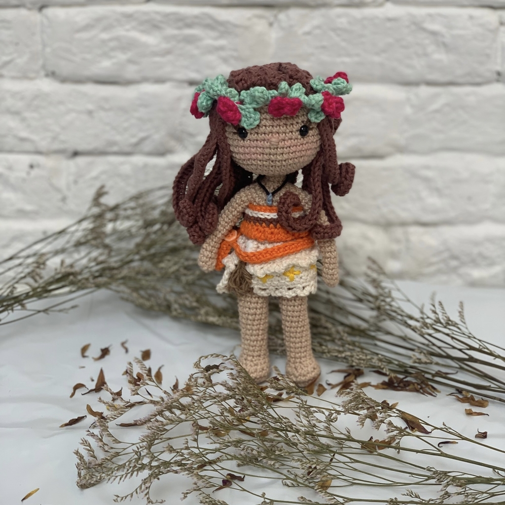 Moana Amigurumi Em Crochê