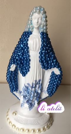 Nossa Senhora das Graças com pérola - Li Ateliê - Sua maior loja de artesanato 