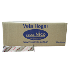 VELA HOGAR Nº 19 (PARA CORTE DE LUZ) CAJA X 25 PAQUETES