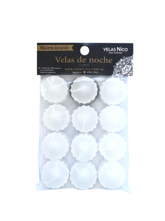 VELA DE NOCHE X 12 UNID. ENVASADA - comprar online