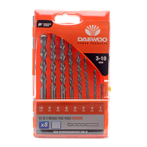 Kit De 50 Piezas De Mechas Y Puntas Taladro Daewoo Dwkit50