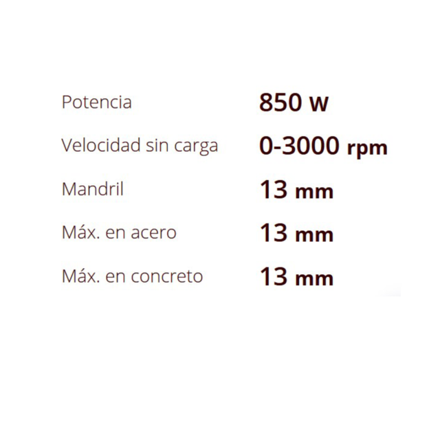 Taladro Percutor Para Trabajo Pesado 850 W Daewoo Daid850