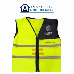 Chaleco Reflectivo Verde y Azul Policía - comprar online