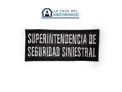 Cartel Bordado Superintendencia de Seguridad Siniestral Plateado